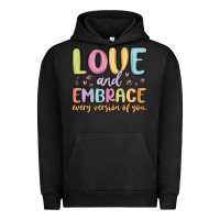 Pigment Black love and embrace every version of you Urban Hoodie - MaliasSmallBusiness