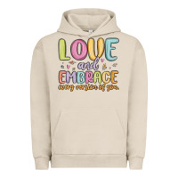 Pigment French Oak love and embrace every version of you Urban Hoodie - MaliasSmallBusiness
