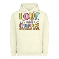 Pigment Pistachio love and embrace every version of you Urban Hoodie - MaliasSmallBusiness