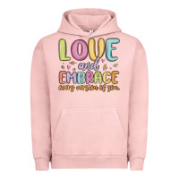 Pigment Salmon love and embrace every version of you Urban Hoodie - MaliasSmallBusiness