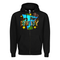 Black hey there cowboy Zipper Hoodie - Zillion Design Studio
