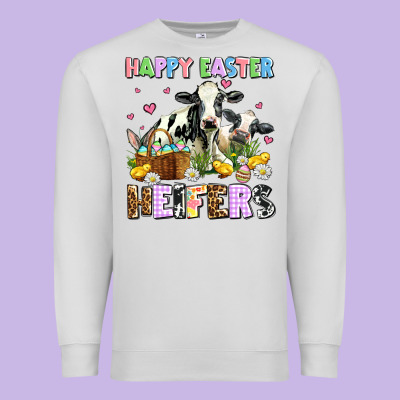 Happy Easter Heifer's Premium Sweatshirt Designed By Adodesignshop