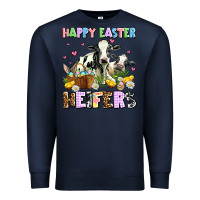 Navy happy easter heifer's Premium Sweatshirt - AdoDesignShop