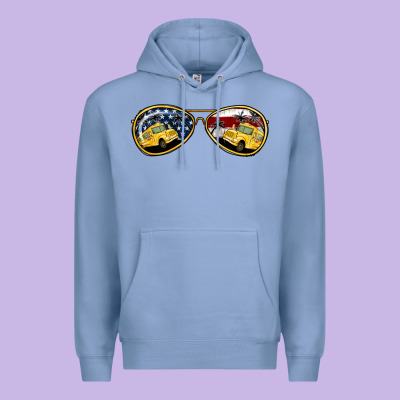 Bus Driver American Sunglasses Premium Hoodie Designed By Jasminsmagicworld