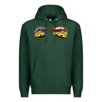 Sports Green bus driver american sunglasses Premium Hoodie - Jasminsmagicworld