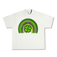 Pistachio St. Patrick's Day Shamrock Rainbow Urban Heavy Tee - Artiststas