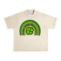 Sandshell St. Patrick's Day Shamrock Rainbow Urban Heavy Tee - Artiststas