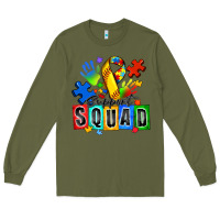 Army Green softball support squad autism Long Sleeve Tee - Zillion Design Studio