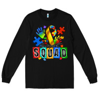 Black softball support squad autism Long Sleeve Tee - Zillion Design Studio