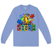 Colony Blue softball support squad autism Long Sleeve Tee - Zillion Design Studio