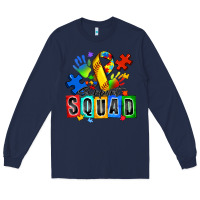 Navy softball support squad autism Long Sleeve Tee - Zillion Design Studio
