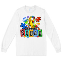 White softball support squad autism Long Sleeve Tee - Zillion Design Studio