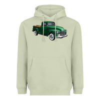Matcha western green truck right 34 view 1 Heavyweight Hoodie - FaDigitalArtStudio