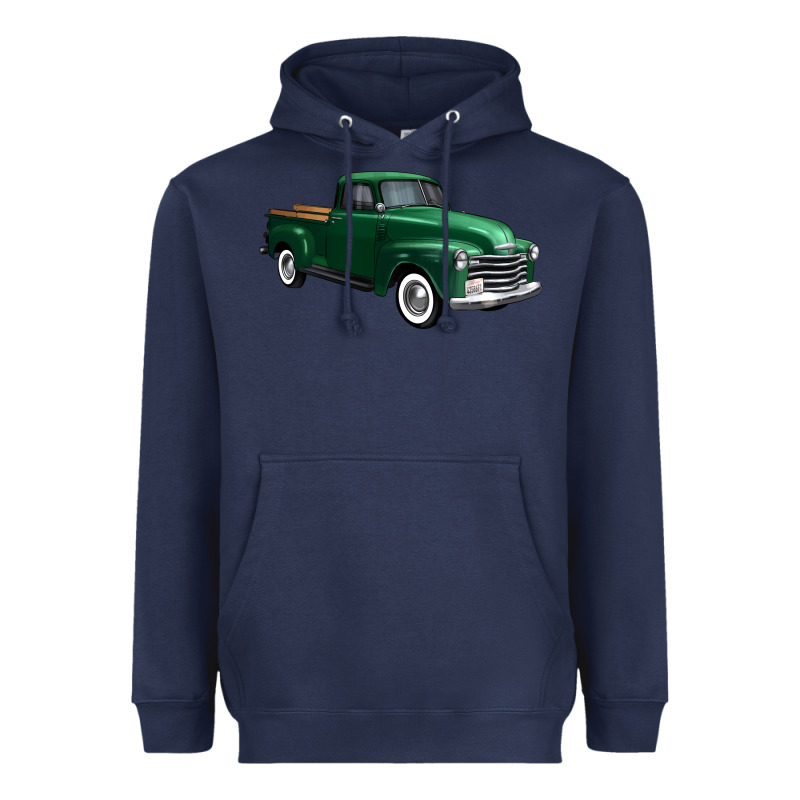 Western Green Truck Right 34 View 1 Heavyweight Hoodie by FaDigitalArtStudio | Teevron