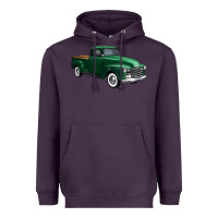 Plum western green truck right 34 view 1 Heavyweight Hoodie - FaDigitalArtStudio