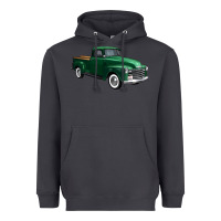 Smoke western green truck right 34 view 1 Heavyweight Hoodie - FaDigitalArtStudio
