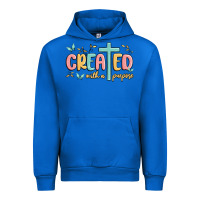 Cobalt created with a purpose Urban Hoodie - MaliasSmallBusiness