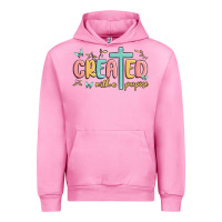 Fuchsia Pink created with a purpose Urban Hoodie - MaliasSmallBusiness