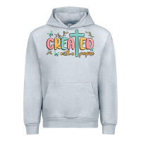 Heather Grey created with a purpose Urban Hoodie - MaliasSmallBusiness