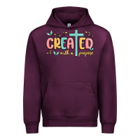 Mauve Wine created with a purpose Urban Hoodie - MaliasSmallBusiness