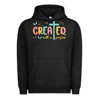 Pigment Black created with a purpose Urban Hoodie - MaliasSmallBusiness