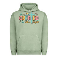 Pigment Oil Green created with a purpose Urban Hoodie - MaliasSmallBusiness
