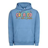 Pigment Pebble Blue created with a purpose Urban Hoodie - MaliasSmallBusiness
