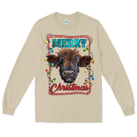 Mushroom Merry Christmas Calf Long Sleeve Tee - RanaPortraitStore