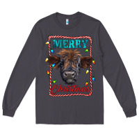Smoke Merry Christmas Calf Long Sleeve Tee - RanaPortraitStore