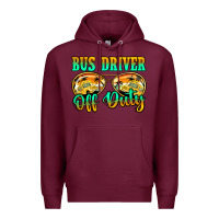 Burgundy bus driver off duty Premium Hoodie - Jasminsmagicworld