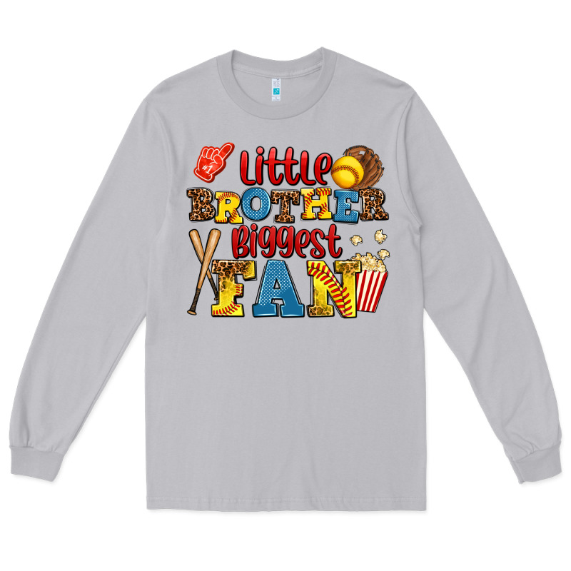 Little Brother Biggest Fan Long Sleeve Tee by AdoDesignShop | Teevron