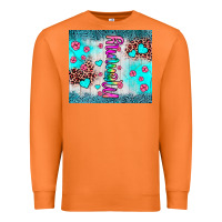 Carrot mommy leopard turquoise Premium Sweatshirt - JahusDesignShop