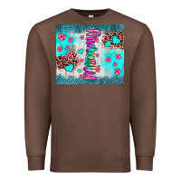 Chestnut mommy leopard turquoise Premium Sweatshirt - JahusDesignShop