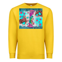 Lemon mommy leopard turquoise Premium Sweatshirt - JahusDesignShop