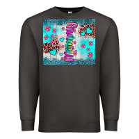 Smoke mommy leopard turquoise Premium Sweatshirt - JahusDesignShop