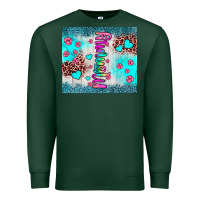 Sports Green mommy leopard turquoise Premium Sweatshirt - JahusDesignShop