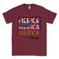 Burgundy merica merica merica vintage Classic Tee - texasbilliewilder