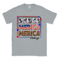 Heather Grey merica merica merica vintage Classic Tee - texasbilliewilder