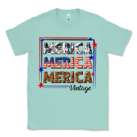 Seafoam merica merica merica vintage Classic Tee - texasbilliewilder