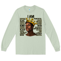 Matcha afro man black king i am Long Sleeve Tee - texasbilliewilder