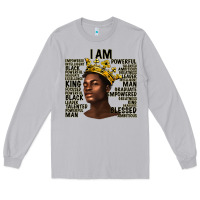 Moon Dust afro man black king i am Long Sleeve Tee - texasbilliewilder