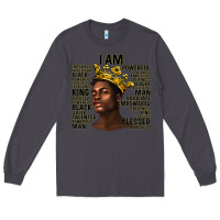 Smoke afro man black king i am Long Sleeve Tee - texasbilliewilder