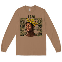 Toasted Coconut afro man black king i am Long Sleeve Tee - texasbilliewilder
