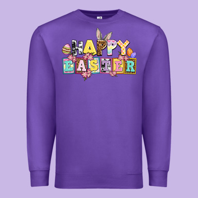 Happy Easter Premium Sweatshirt Designed By Adodesignshop