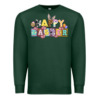 Sports Green happy easter Premium Sweatshirt - AdoDesignShop