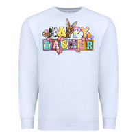 White happy easter Premium Sweatshirt - AdoDesignShop