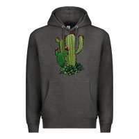 Charcoal Heather cactus Premium Hoodie - Jasminsmagicworld