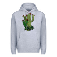 Heather Grey cactus Premium Hoodie - Jasminsmagicworld