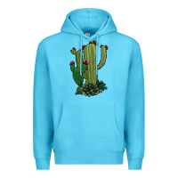 Ocean Blue cactus Premium Hoodie - Jasminsmagicworld