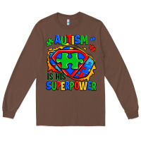 Chestnut autism is his superpower ripped Long Sleeve Tee - Zillion Design Studio